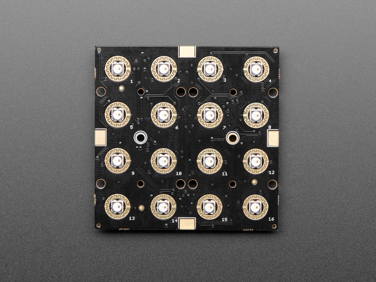 Adafruit NeoTrellis RGB Driver PCB for 4x4 Keypad