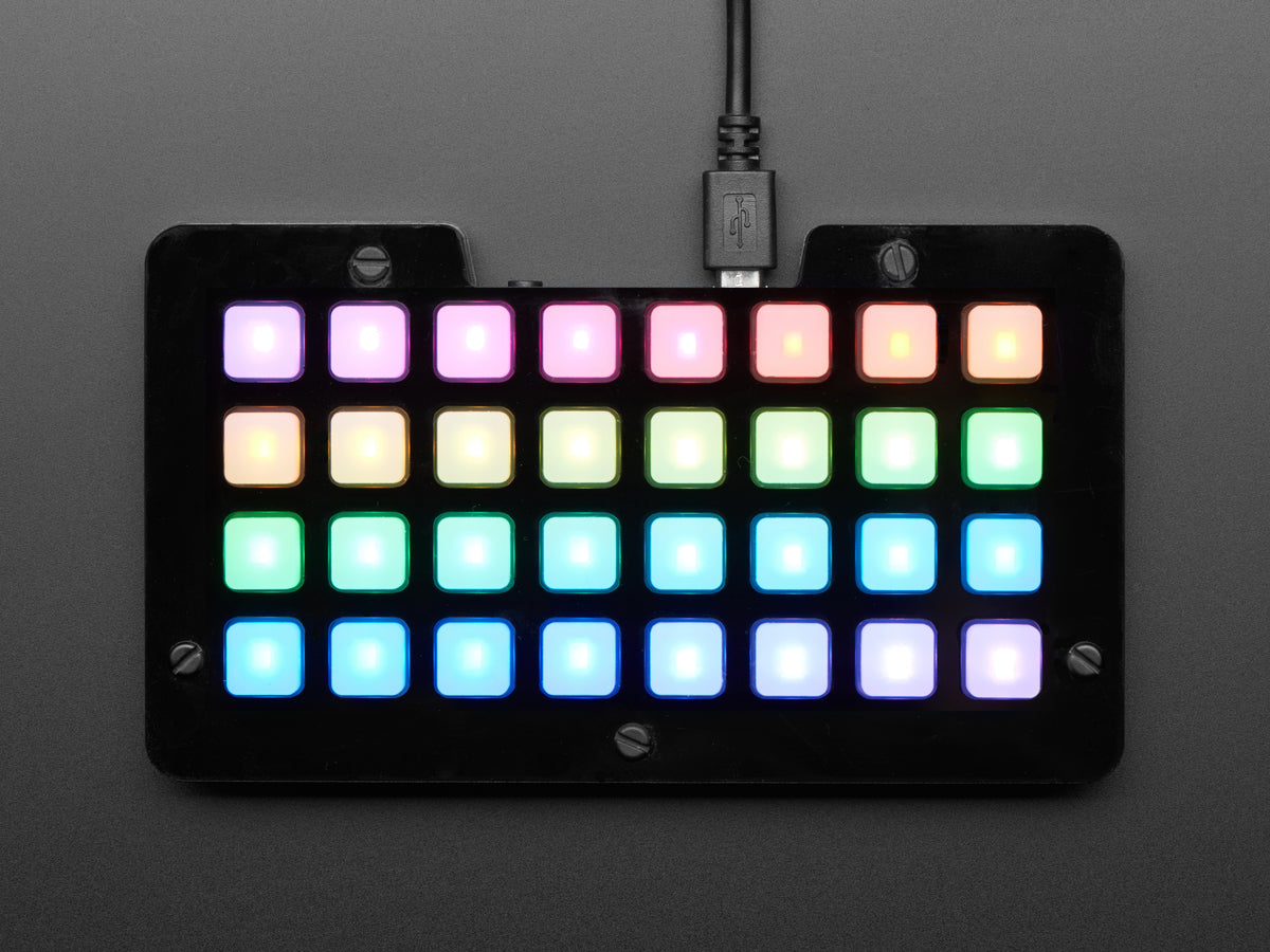 Adafruit NeoTrellis M4 with Enclosure and Buttons Kit Pack