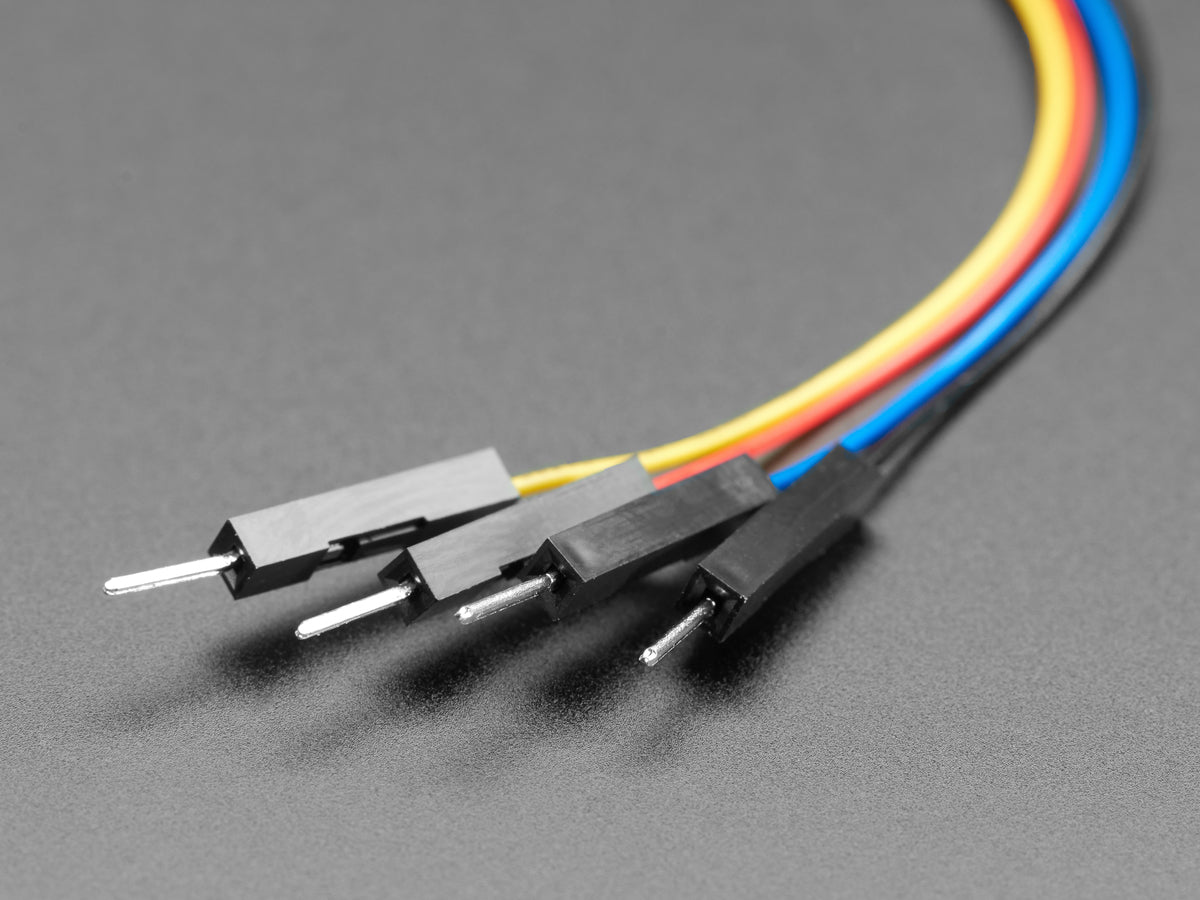 Adafruit STEMMA QT JST SH 4-Pin to Premium Male Headers Cable, Qwiic Compatible, 150mm Long