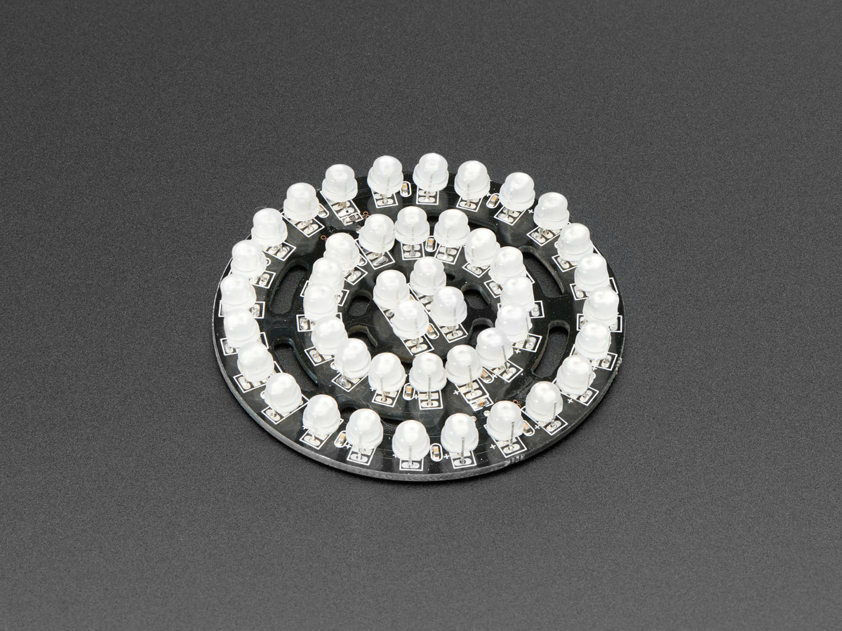 Adafruit NeoPixel Triple-Ring Board with 44 Thru-Hole LEDs, 66mm Diameter