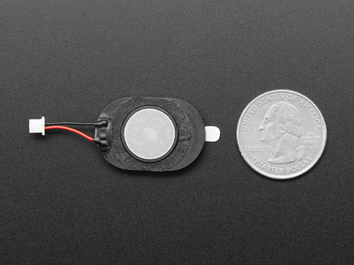 Adafruit Mini Oval Speaker with Short Wires, 8 Ohm 1 Watt