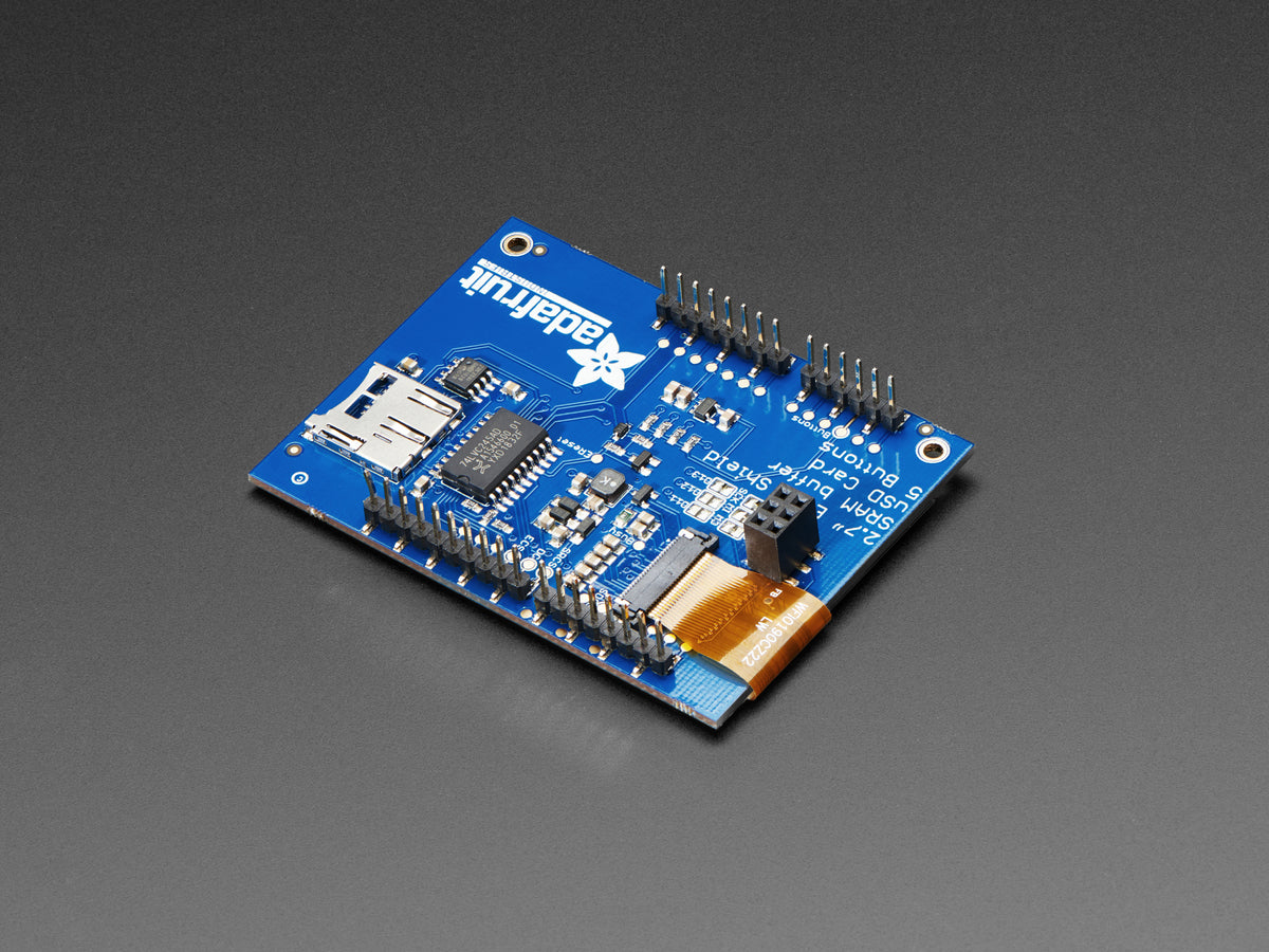 Adafruit 2.7" Tri-Color eInk / ePaper Shield with SRAM, Red Black White