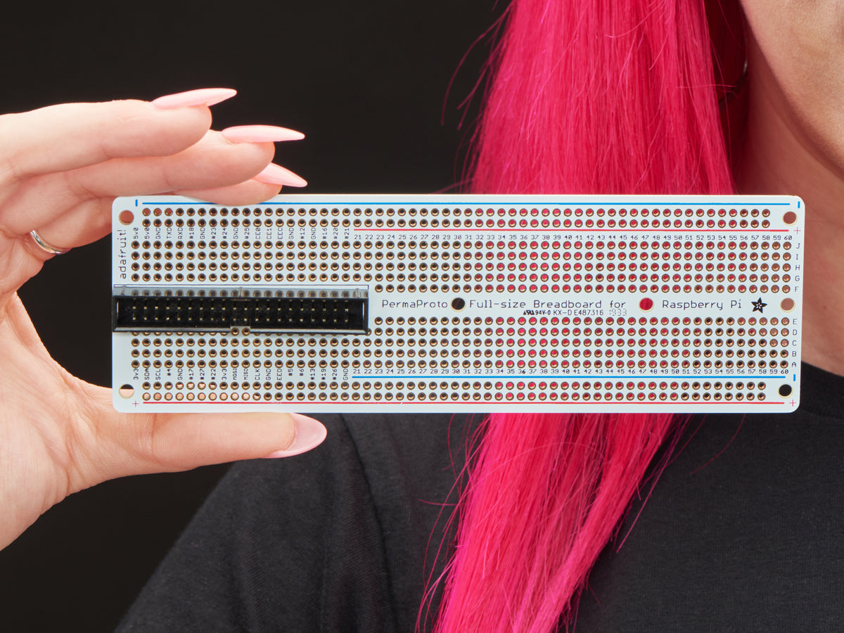 Adafruit Perma-Proto 40-Pin Raspberry Pi Breadboard PCB Kit with 2x20 Header