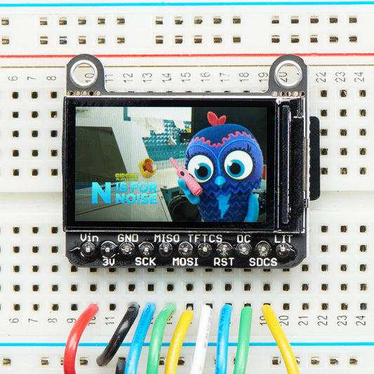 Adafruit 1.14" 240x135 Color TFT Display + MicroSD Card Breakout, ST7789