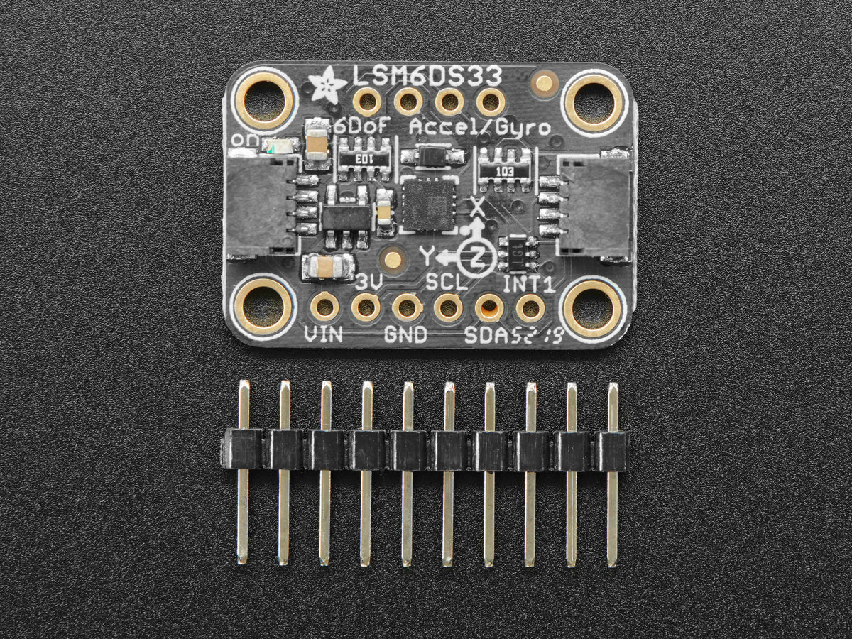 Adafruit LSM6DS33 6-DoF Accel + Gyro IMU, STEMMA QT / Qwiic