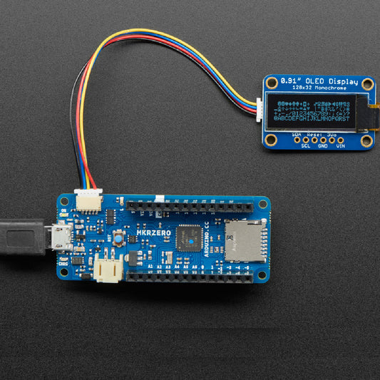 Adafruit 5-pin Arduino MKR to 4-pin JST SH STEMMA QT / Qwiic Cable, 10cm long