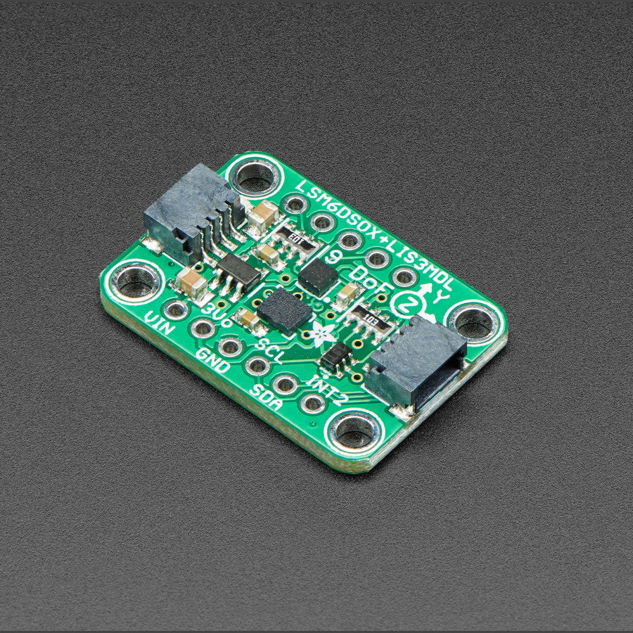 Adafruit LSM6DSOX + LIS3MDL, Precision 9 DoF IMU, STEMMA QT/Qwiic