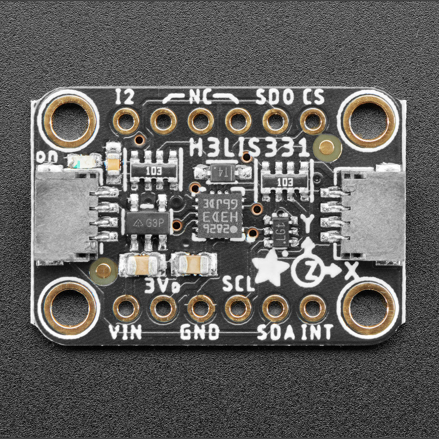 Adafruit H3LIS331 Ultra High Range Triple-Axis Accelerometer, STEMMA QT / Qwiic
