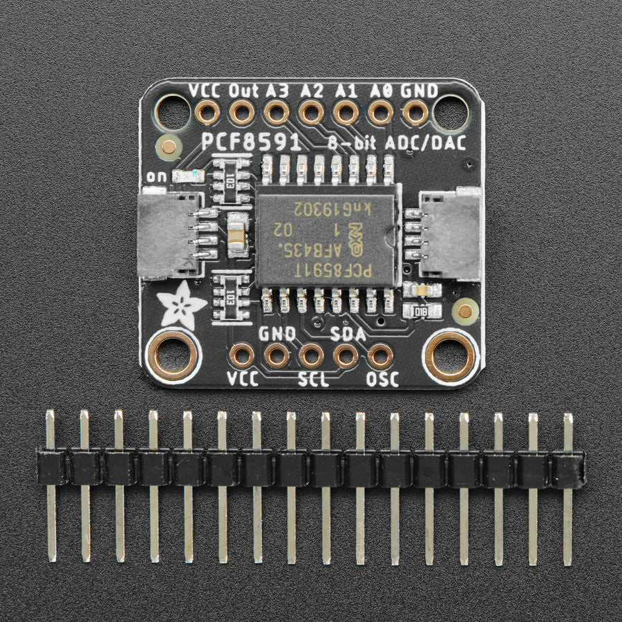 Adafruit PCF8591 Quad 8-bit ADC + 8-bit DAC, STEMMA QT / Qwiic