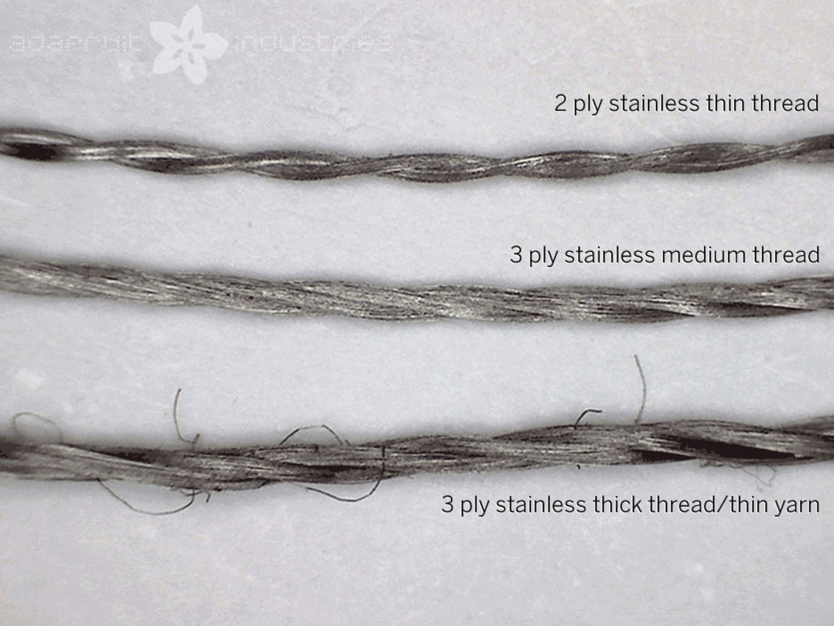 Adafruit Stainless Thin Conductive Thread, 2 ply, 23 meter