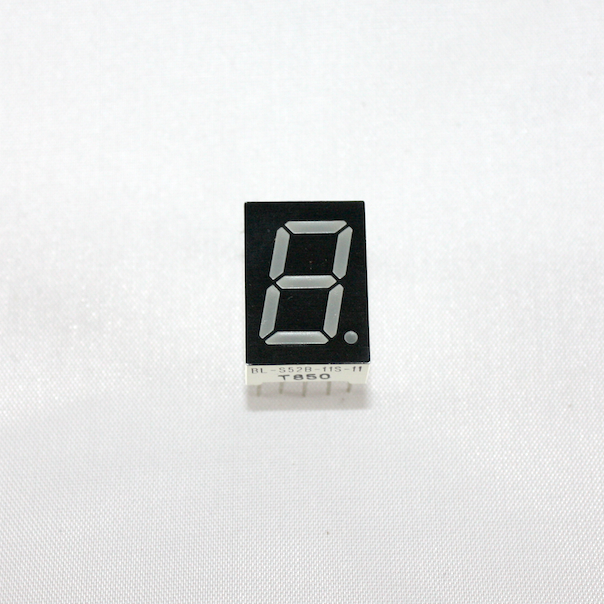7-Segment-Display, Green LEDs, Common Anode