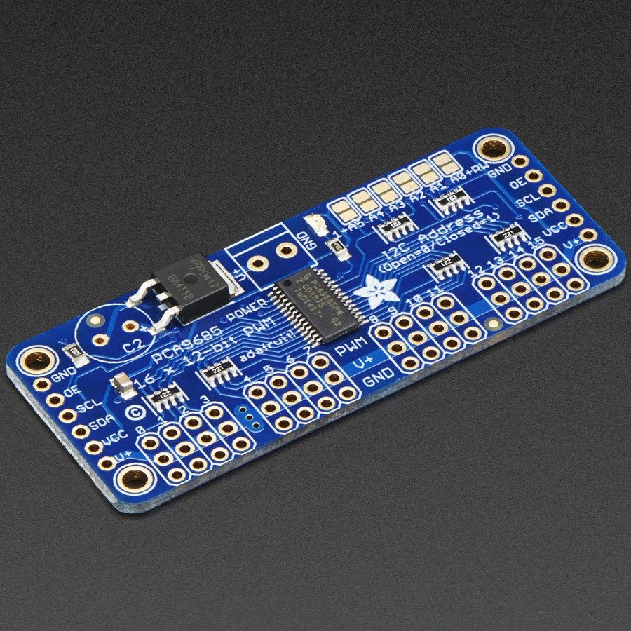 Adafruit 16-Channel 12-bit PWM/Servo Driver, I2C interface, PCA9685