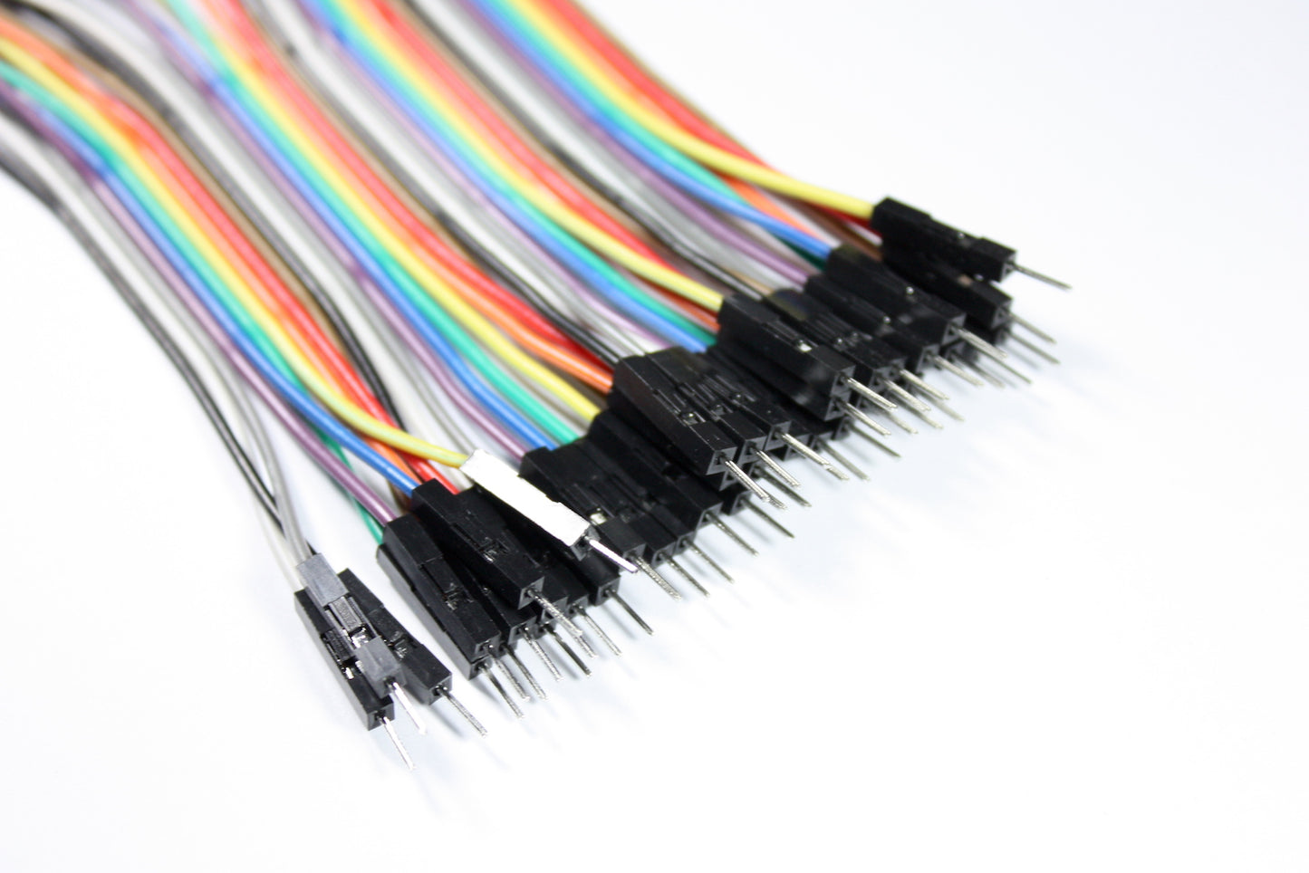 Dupont Wires, Male-Male, 40-pin Flat Cable, 10 cm
