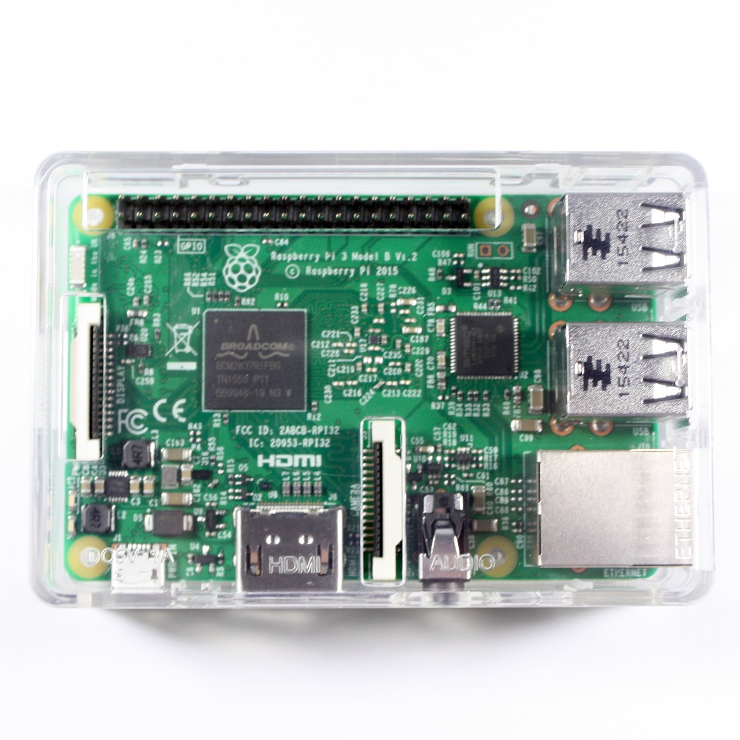 Case for Raspberry Pi B+ / Pi 2 / Pi 3, Clear