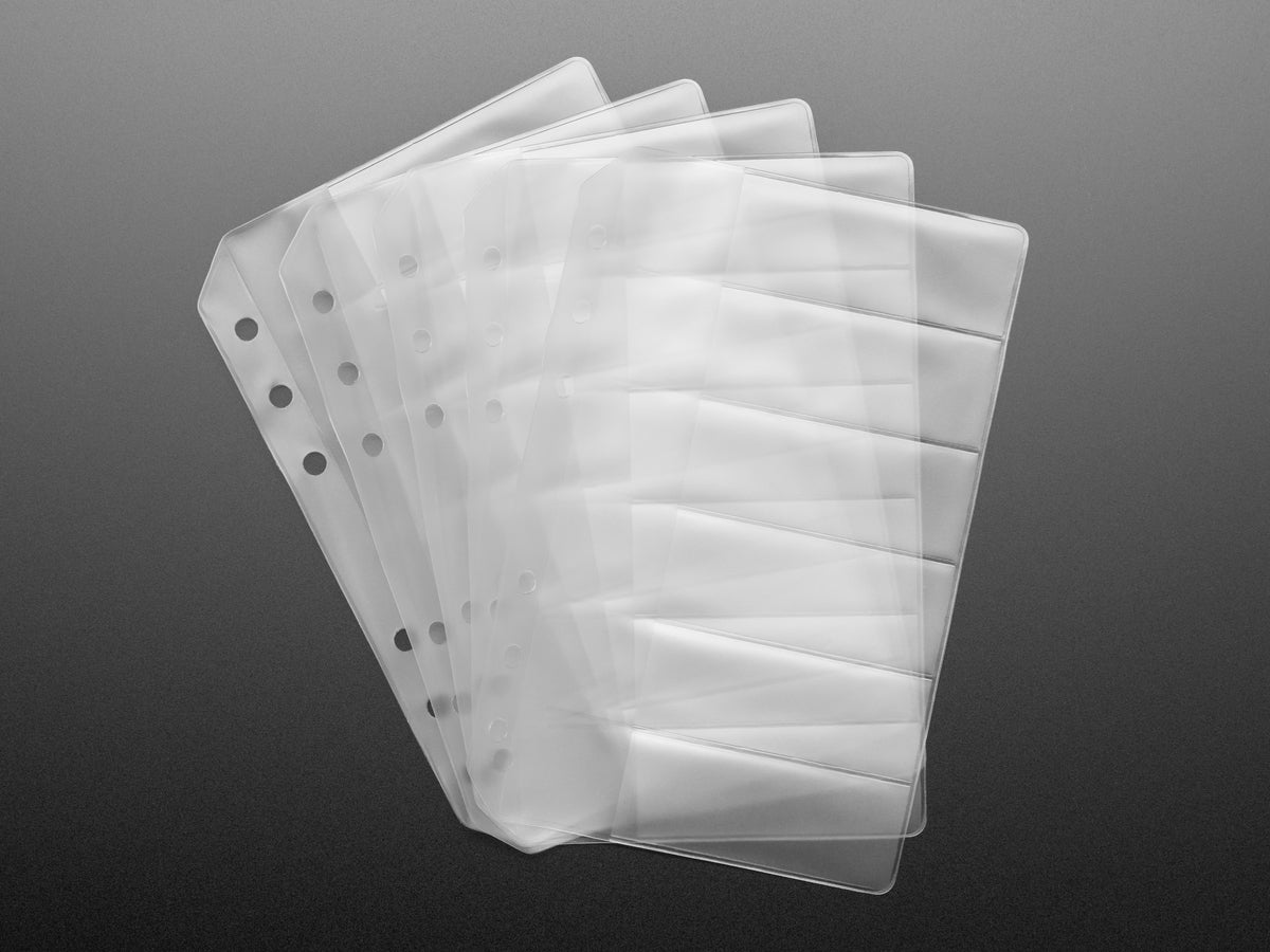 Leere SMT-Aufbewahrungsseiten für 6 Streifen à 24 mm Klebeband – 5 Seiten, 2184