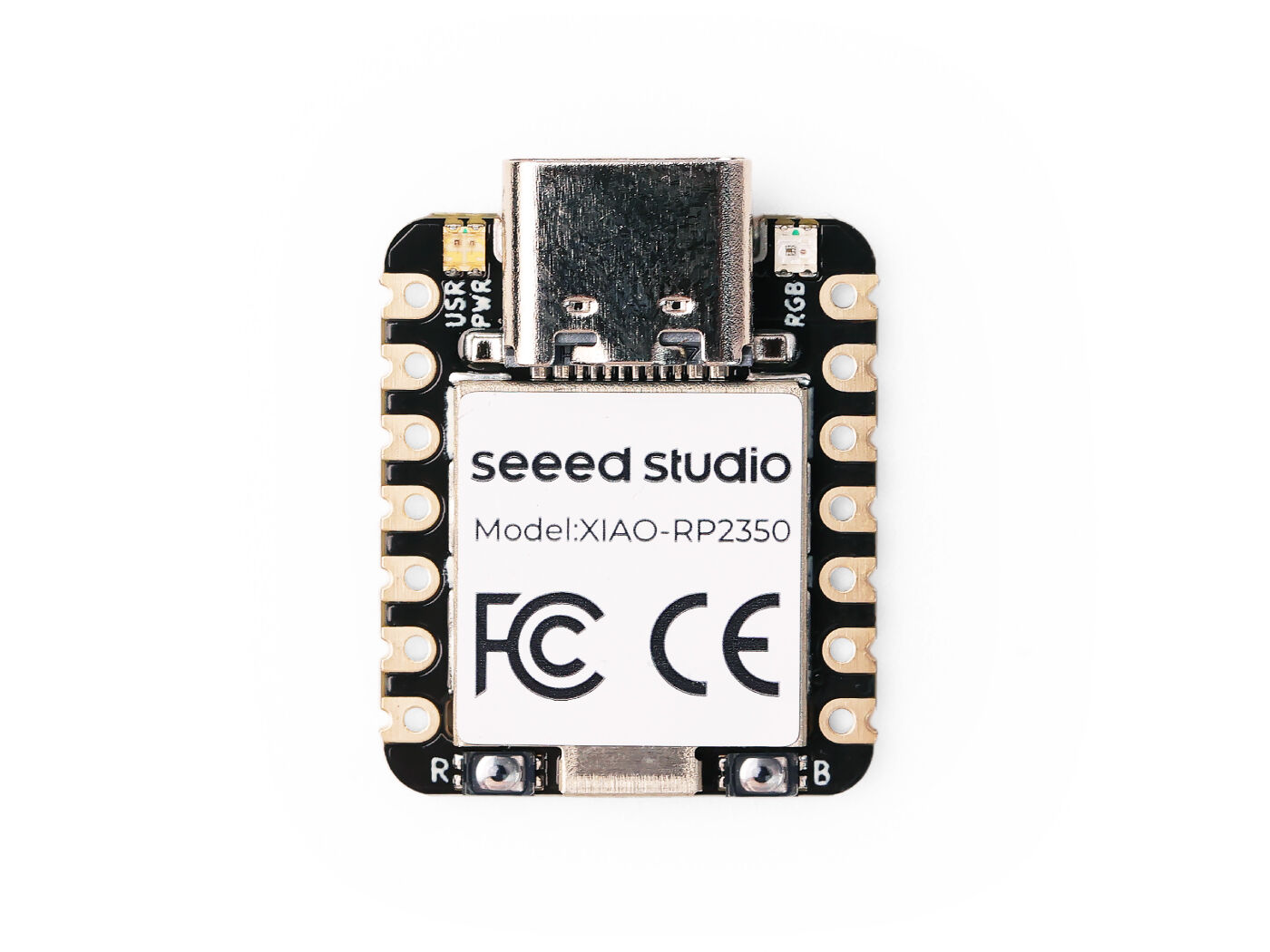 Seeed Studio XIAO RP2350 with Raspberry Pi RP2350, 19 GPIOs, RGB LED, MicroPython-Ready