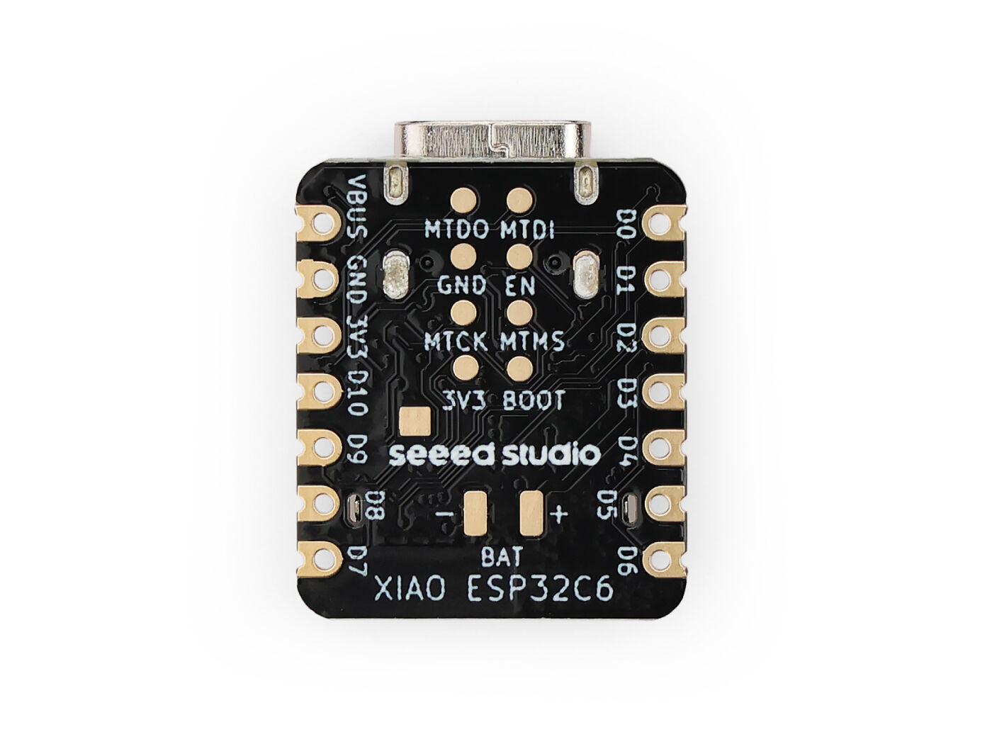 Seeed Studio XIAO ESP32C6 Dual-Core RISC-V Dev Board, WiFi 6, BLE 5, Thread, Zigbee, Matter