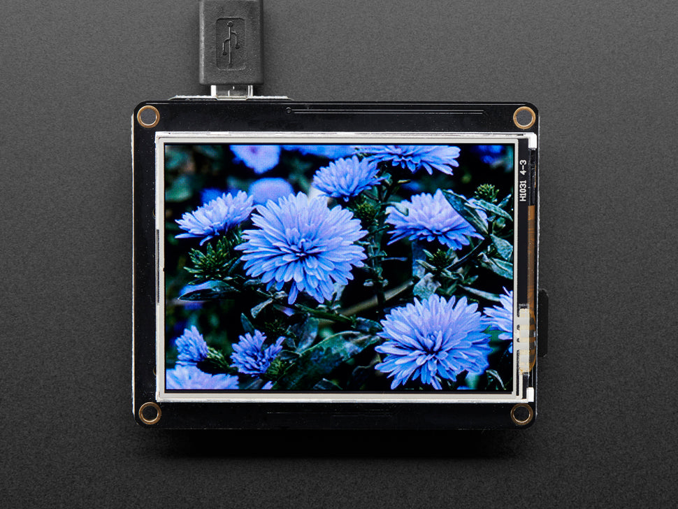 Adafruit TFT FeatherWing, 2.4" 320x240 Touchscreen For All Feathers, V2