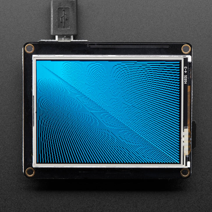 Adafruit TFT FeatherWing, 2.4" 320x240 Touchscreen For All Feathers, V2