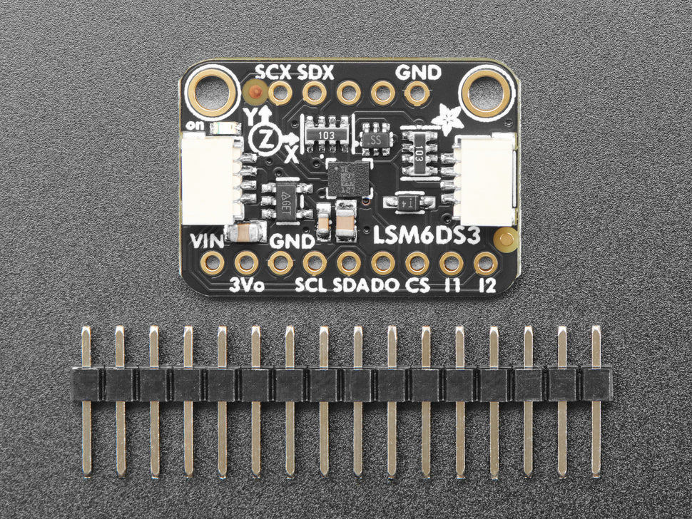 Adafruit LSM6DS3TR-C 6-DoF Accel + Gyro IMU, STEMMA QT / Qwiic, 4503