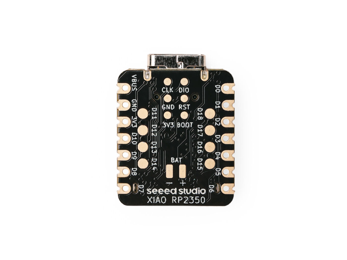 Seeed Studio XIAO RP2350 with Raspberry Pi RP2350, 19 GPIOs, RGB LED, MicroPython-Ready