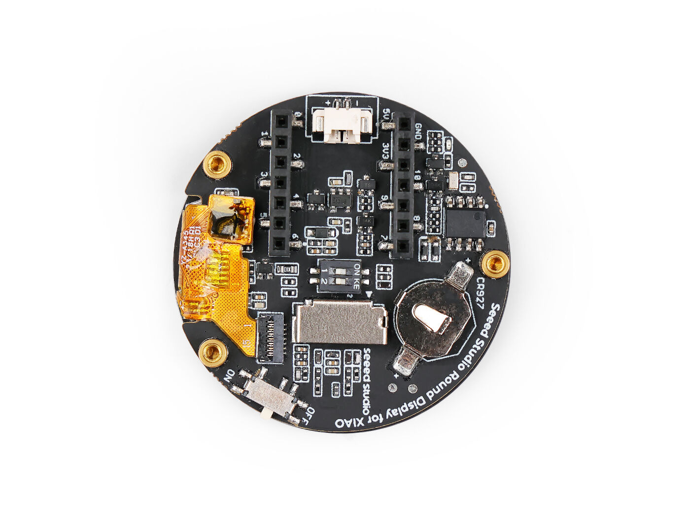 Seeed Studio Round Display for XIAO, 1.28" round touch screen incl. RTC, Charging Circuit, microSD slot