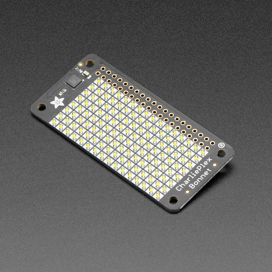 Charlieplex Rgb Led Adafruit CharliePlex LED Matrix Bonnet, 8x16 Warm White LEDs, 4122 ...