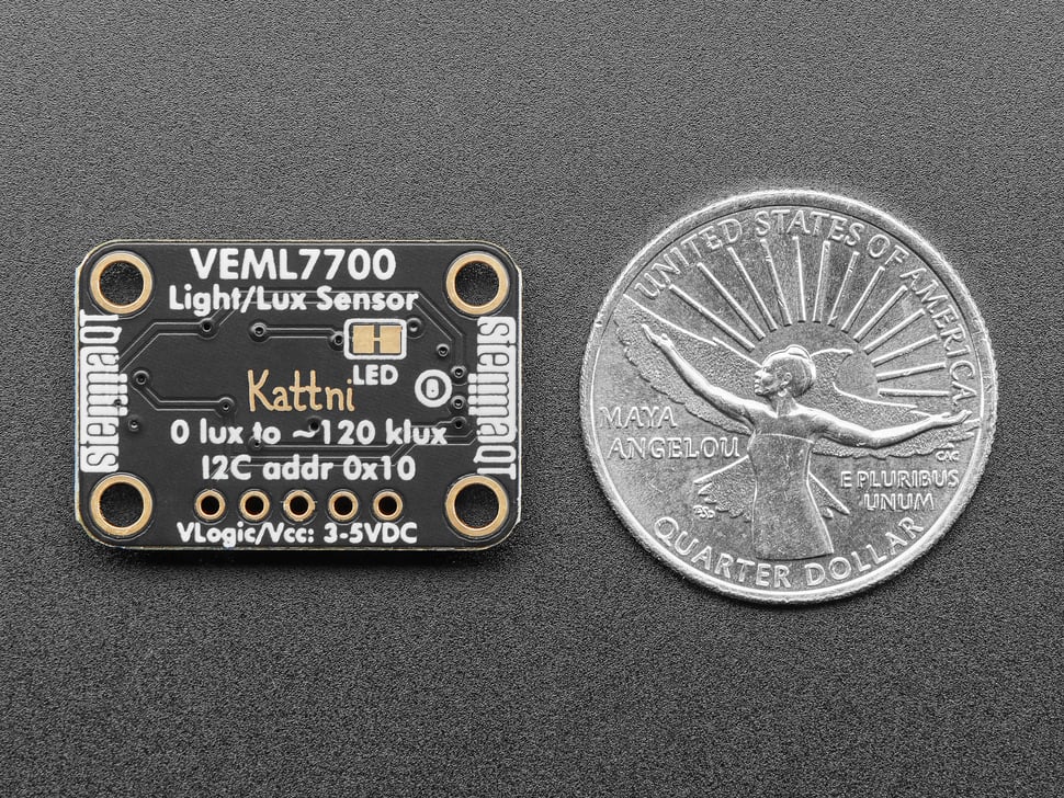 Adafruit VEML7700 Lux Sensor, I2C Light Sensor
