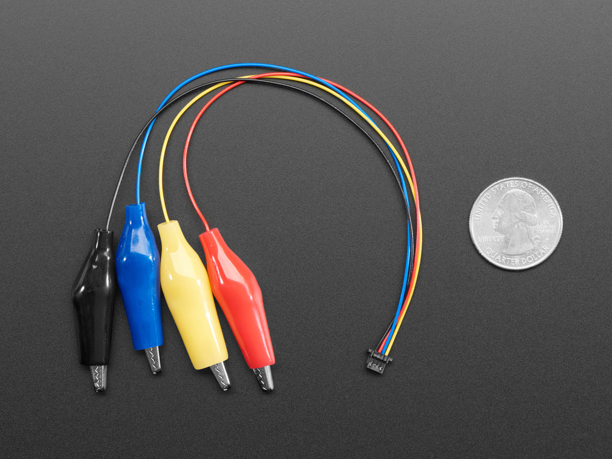 JST SH 4-poliges Kabel mit Alligator-Clips – STEMMA QT / Qwiic, 4398