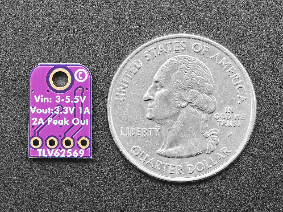 TLV62569 3,3V Step-Down-Wandler Breakout-Board – 3,3V Ausgang, max. 1,2 A, 4711