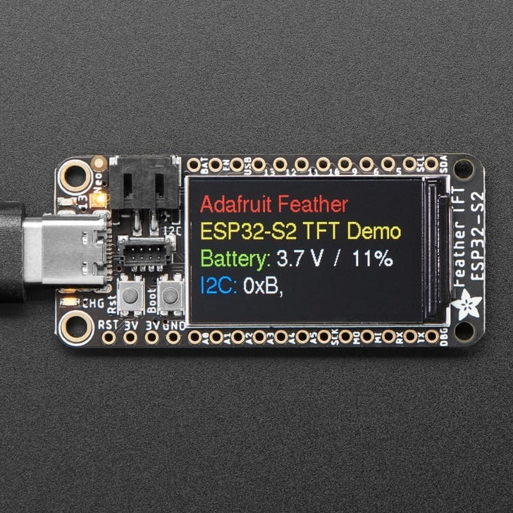 Adafruit ESP32-S2 TFT Feather, 4MB Flash, 2MB RAM | Paradisetronic.com