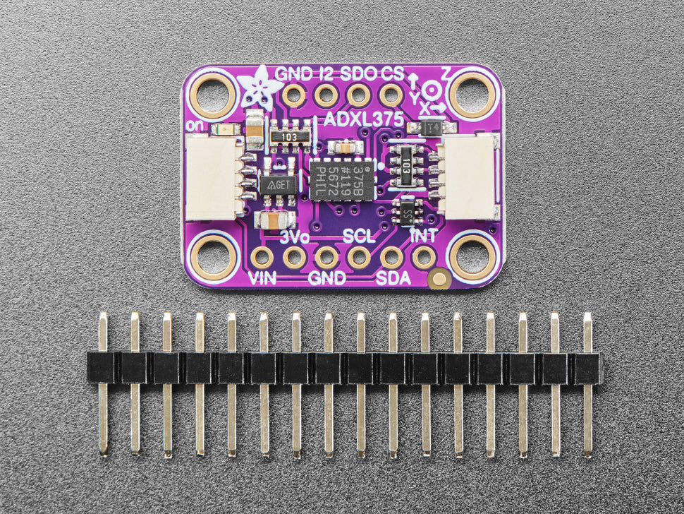 Accelerometer Module With Parts Adafruit ADXL375 High G Accelerometer (+-200g) | Paradisetronic.com