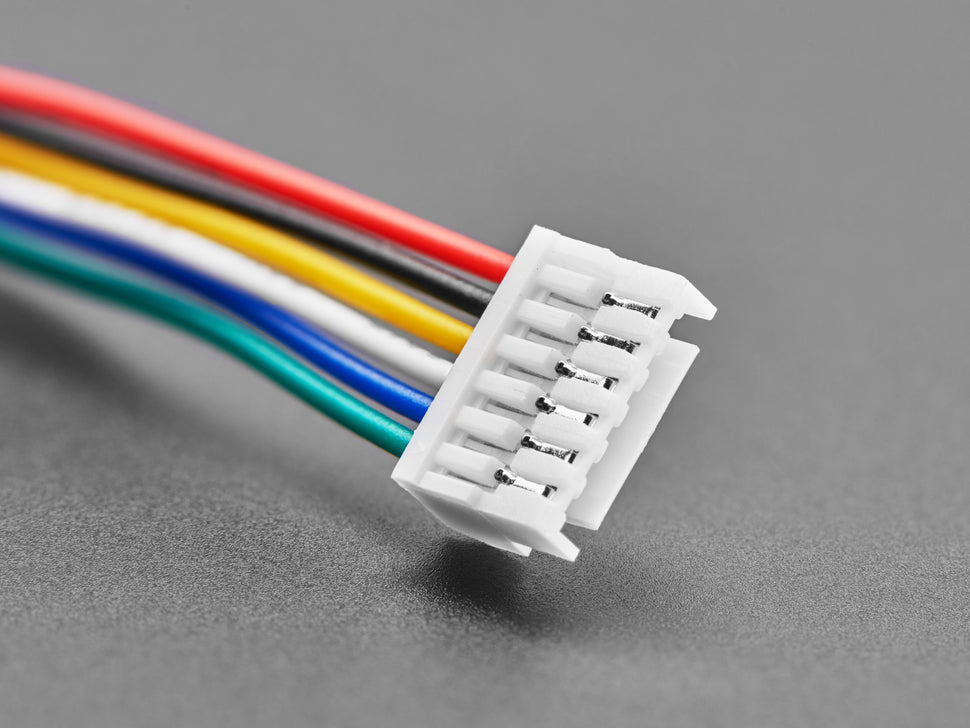 Adafruit JST GH 1.25mm Pitch 6 Pin Cable, 100mm long, 5754