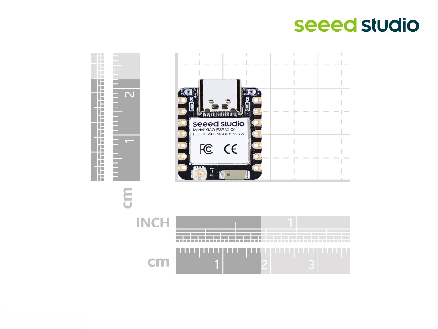 Seeed Studio XIAO ESP32C6 Dual-Core RISC-V Dev Board, WiFi 6, BLE 5, Thread, Zigbee, Matter