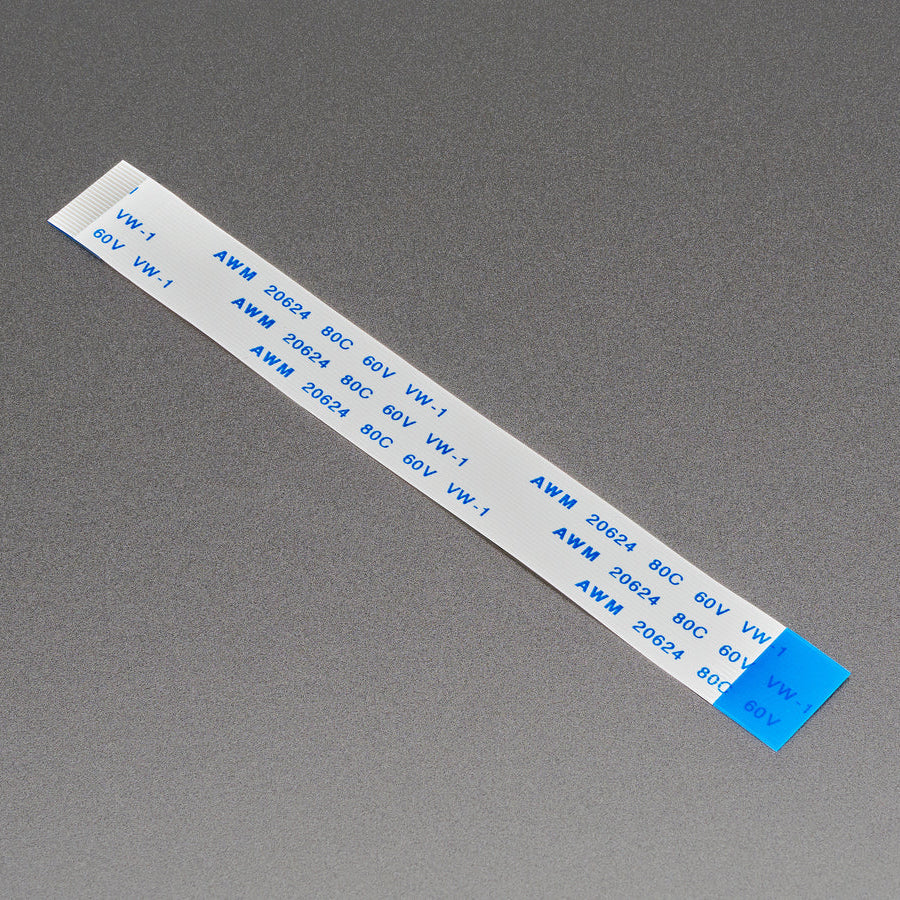 22-poliges FPC‑Flachkabel (Flexkabel) mit 0,5 mm Pitch für DSI, CSI oder HSTX – 10 cm, 6035