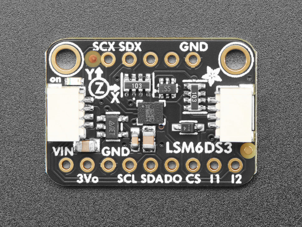 Adafruit LSM6DS3TR-C 6-DoF Accel + Gyro IMU, STEMMA QT / Qwiic, 4503