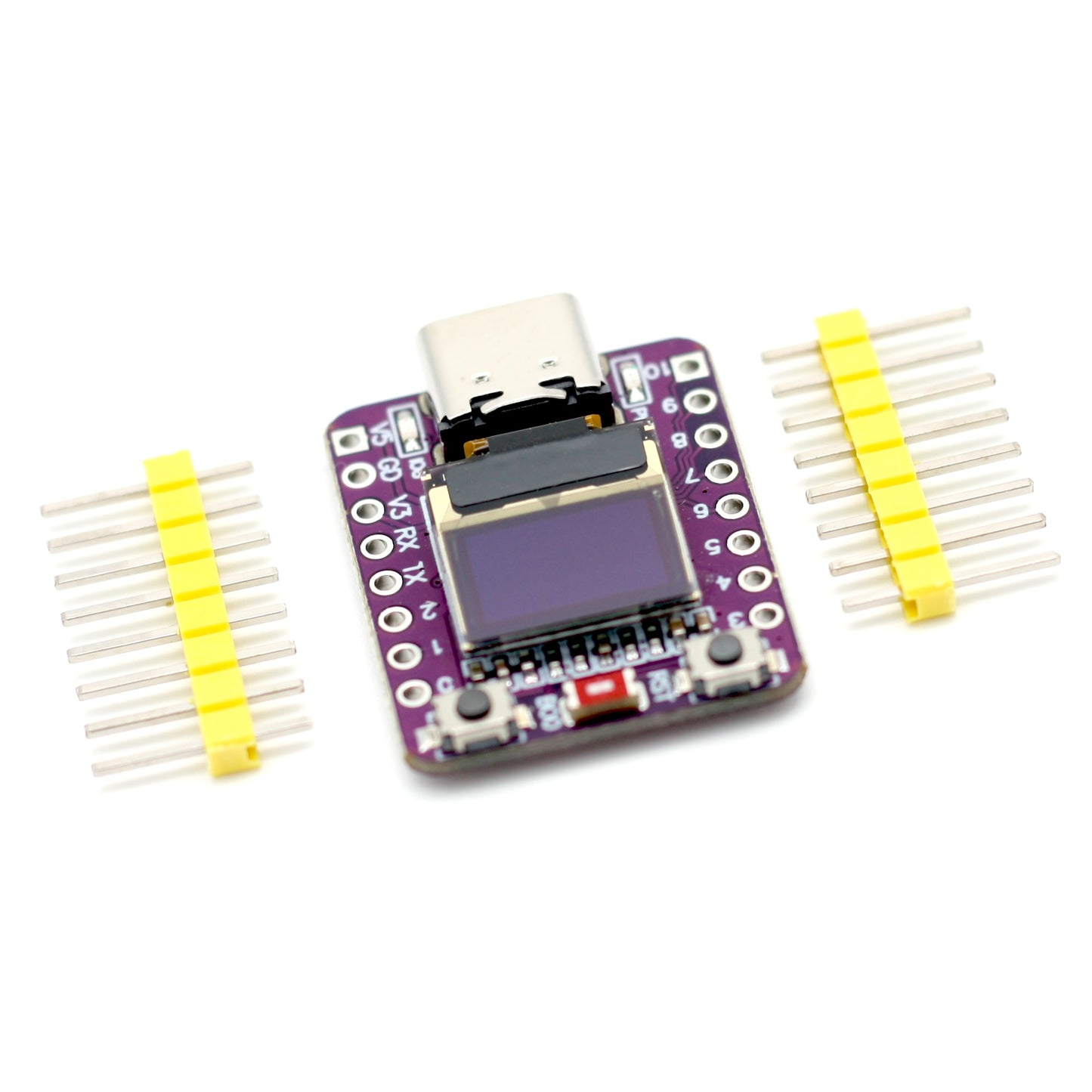 ESP32-C3 Development Board with 0.42″ OLED Display, WiFi, Bluetooth LE, USB-C