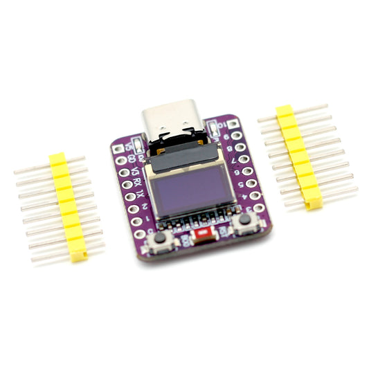 ESP32-C3 Development Board with 0.42″ OLED Display, WiFi, Bluetooth LE, USB-C
