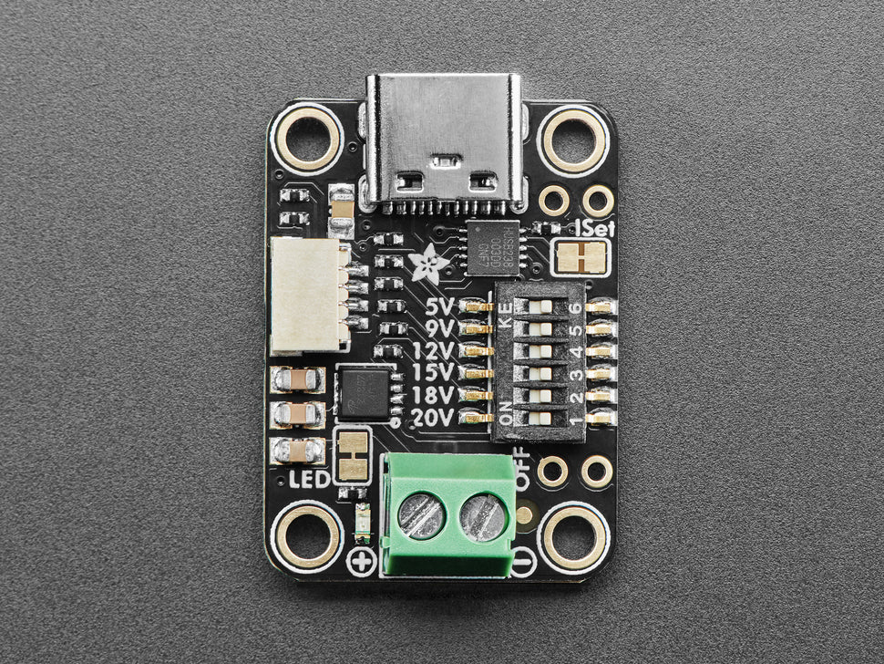 Adafruit USB Type C Power Delivery Dummy, I2C or Switchable, HUSB238, STEMMA QT / Qwiic, 5991