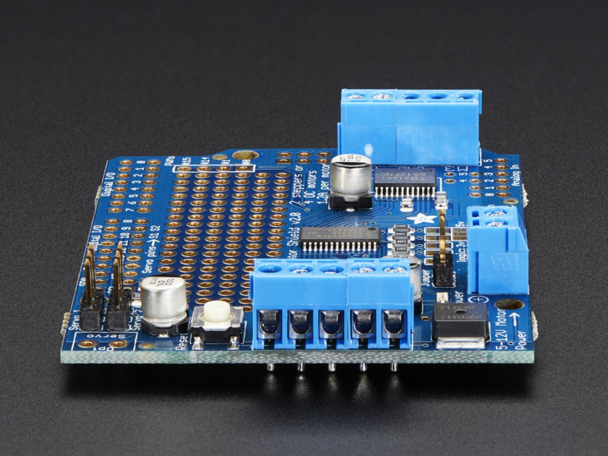 Adafruit Motor/Stepper/Servo Shield for Arduino v2 Kit, v2.3