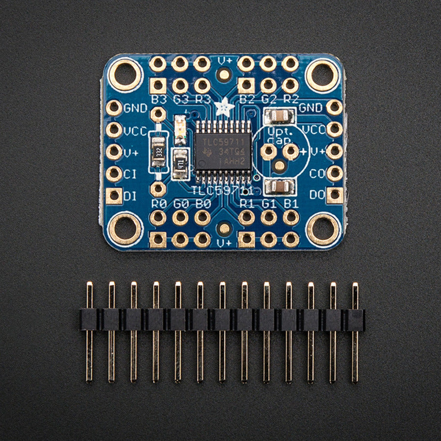 Adafruit 12-Channel 16-bit PWM LED Driver, SPI, TLC59711