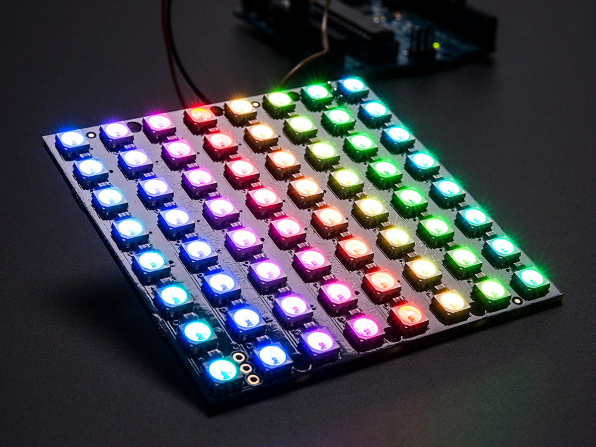 Adafruit NeoPixel NeoMatrix 8x8, 64 RGB LED Pixel Matrix