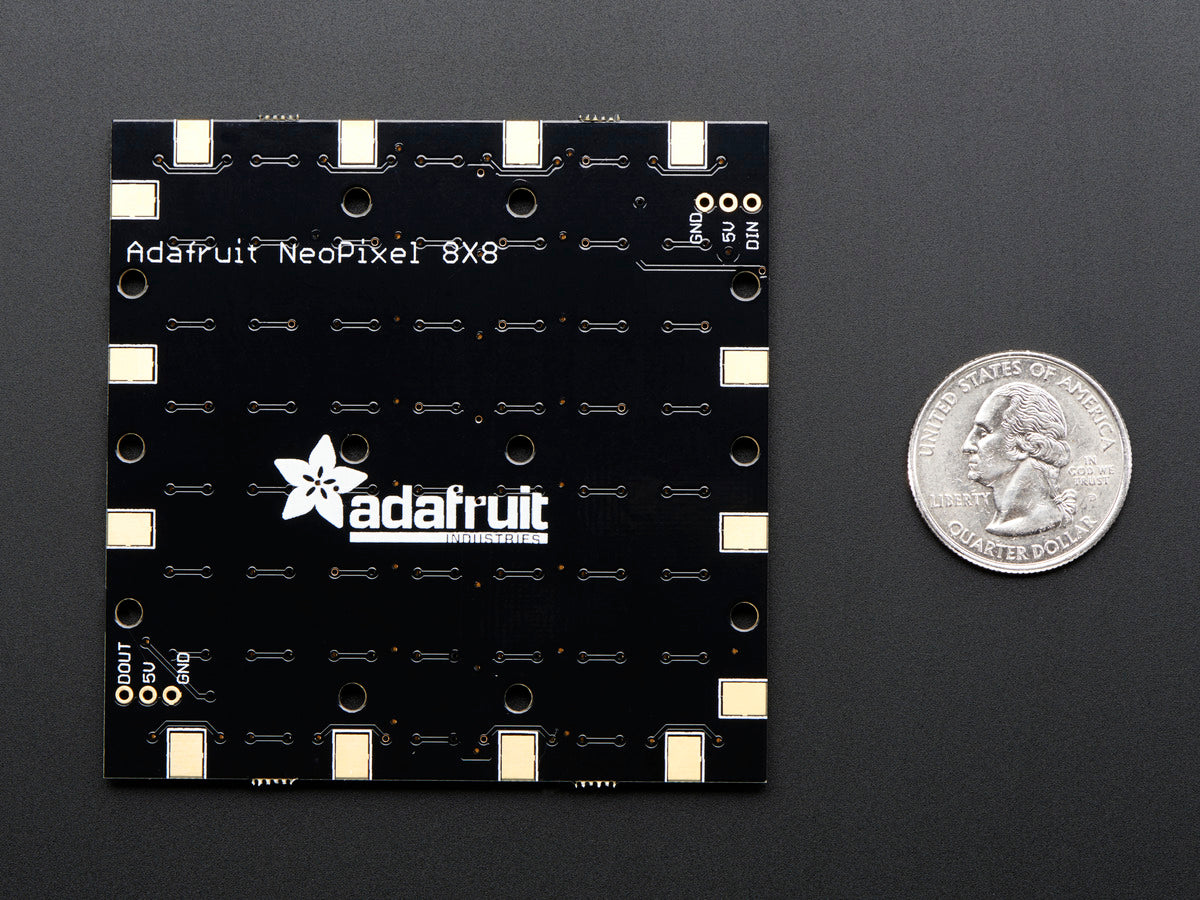 Adafruit NeoPixel NeoMatrix 8x8, 64 RGB LED Pixel Matrix