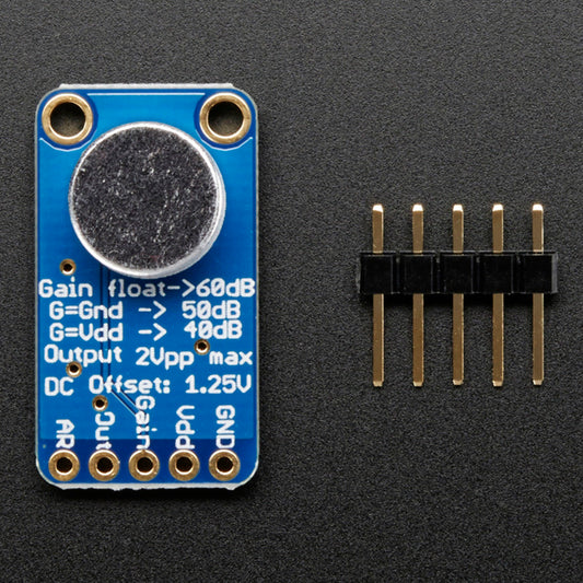 Adafruit Electret Microphone Amplifier, MAX9814 with Auto Gain Control