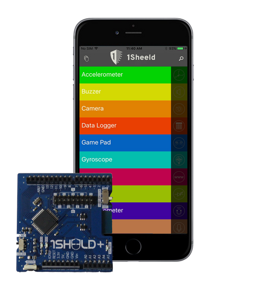 1Sheeld+ for using iPhone and Android with Arduino