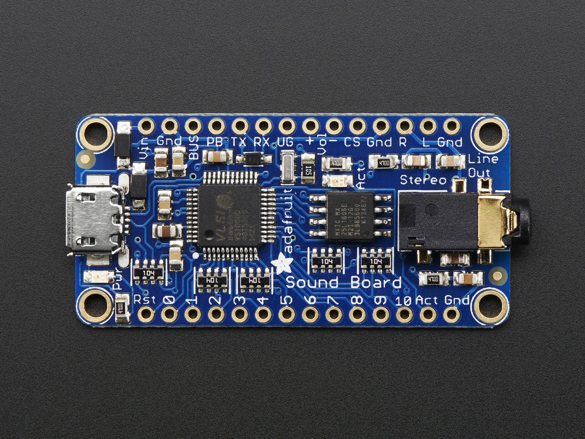 Adafruit Audio FX Sound Board, WAV/OGG Trigger with 2MB Flash