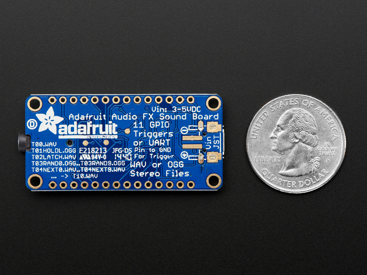 Adafruit Audio FX Sound Board, WAV/OGG Trigger with 16MB Flash