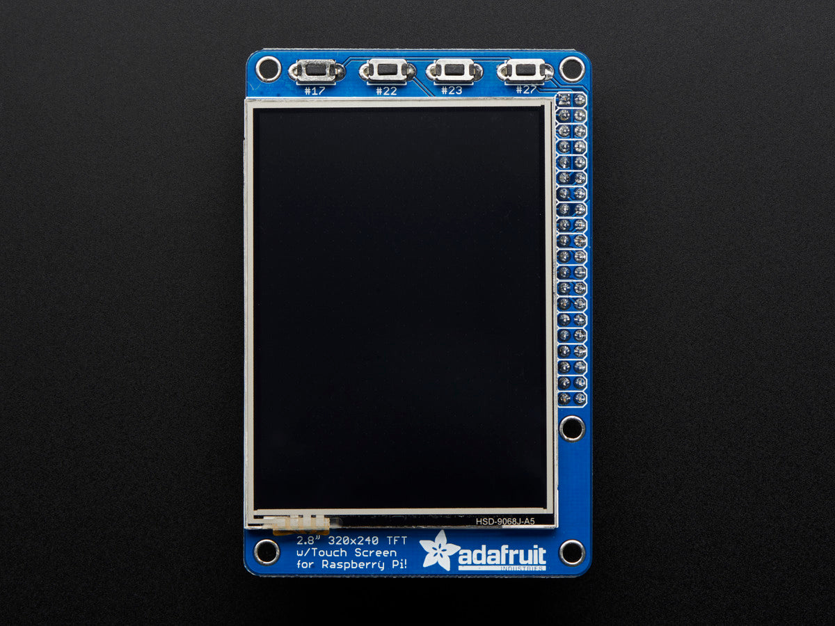 Adafruit PiTFT Plus Assembled 320x240 2.8" TFT + Resistive Touchscreen