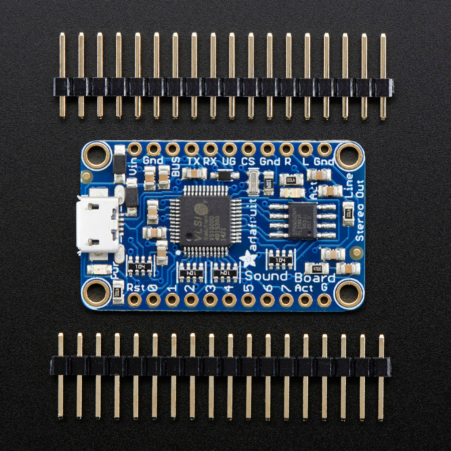 Adafruit Audio FX Mini Sound Board, WAV/OGG Trigger, 2MB Flash