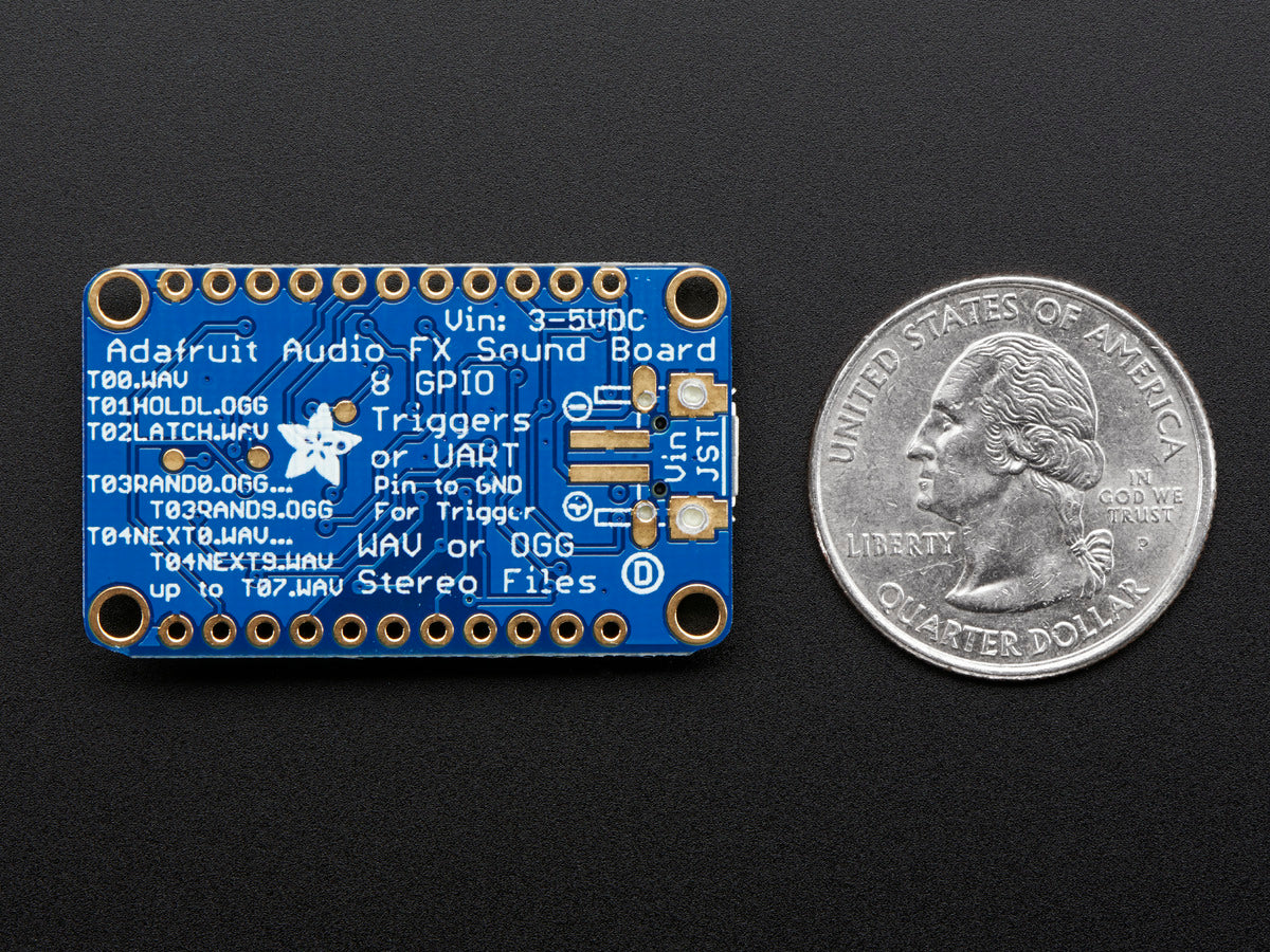 Adafruit Audio FX Mini Sound Board, WAV/OGG Trigger, 2MB Flash